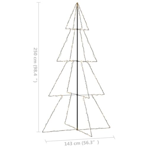 Christmas Cone Tree 360 LEDs Indoor Outdoor 143x250cm - Image 7