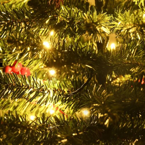 Artificial Christmas Trees 2pcs with Wreath, Garland LEDs - Image 6