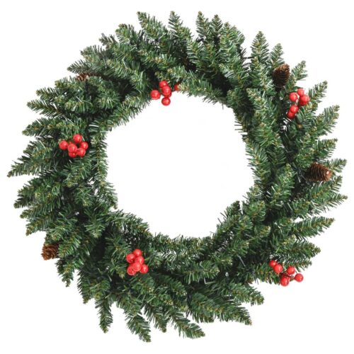 Artificial Christmas Trees 2pcs with Wreath, Garland LEDs - Image 10