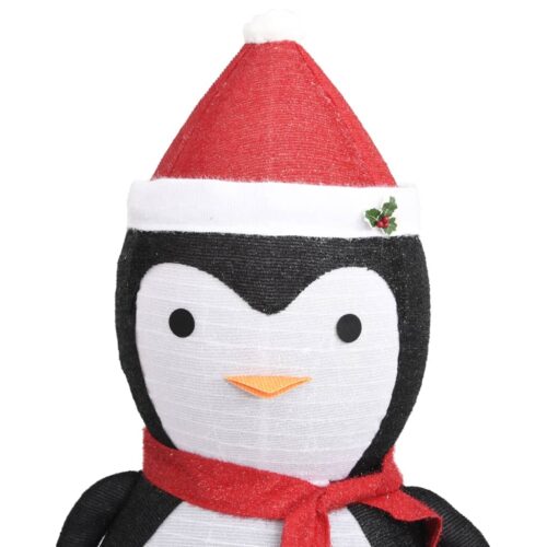Decorative Christmas Snow Penguin Figure LED Luxury Fabric 180cm - Image 6