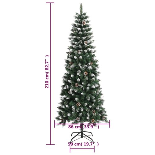 Artificial Christmas Tree with Stand Green 210cm PVC - Image 8