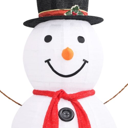 Decorative Christmas Snowman Figure LED Luxury Fabric 180cm - Image 6