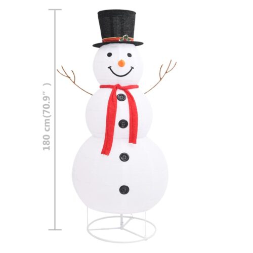 Decorative Christmas Snowman Figure LED Luxury Fabric 180cm - Image 8