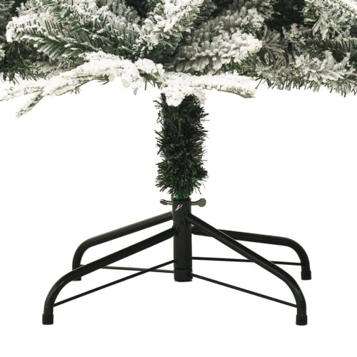 Artificial Christmas Tree with Flocked Snow Green 180cm PVC PE - Image 5