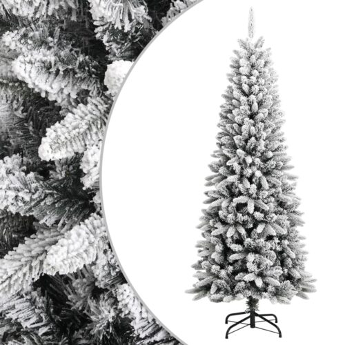 Artificial Christmas Tree with Flocked Snow 180cm PVC PE
