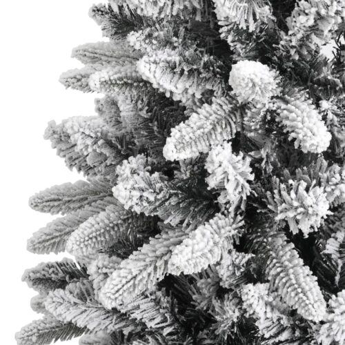 Artificial Christmas Tree with Flocked Snow 180cm PVC PE - Image 5