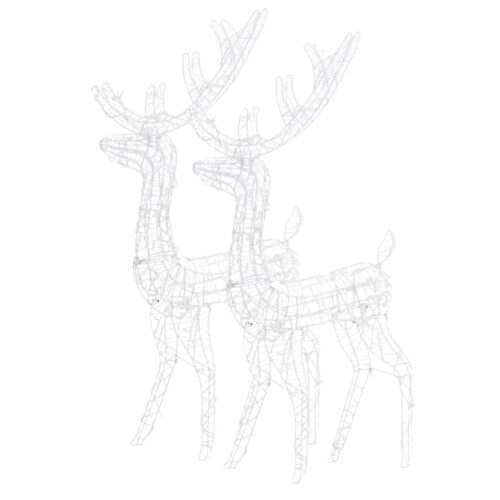 Acrylic Reindeer Christmas Decorations 2pcs 120cm Blue - Image 4