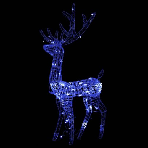 Acrylic Reindeer Christmas Decorations 2pcs 120cm Blue - Image 7