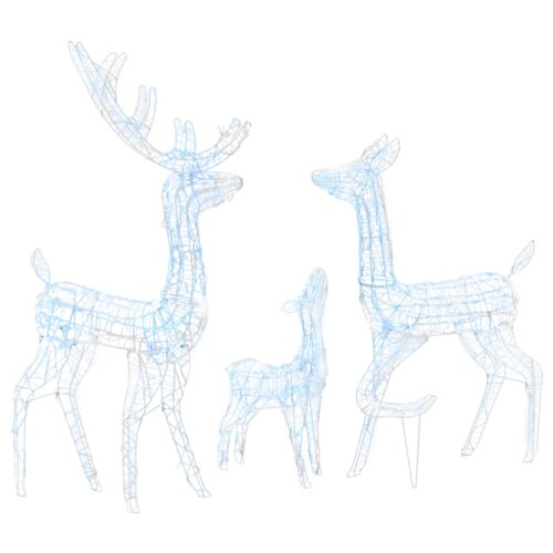 Acrylic Reindeer Family Christmas Decoration 300 LED Cold White - Image 2