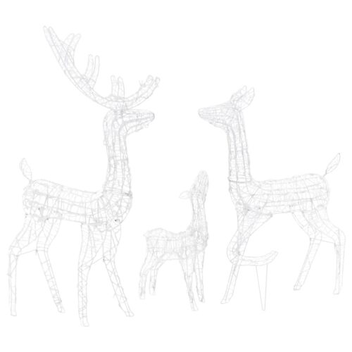 Acrylic Reindeer Family Christmas Decoration 300 LED Cold White - Image 5