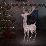XXL Acrylic Christmas Reindeer 250 LED 180cm Warm White
