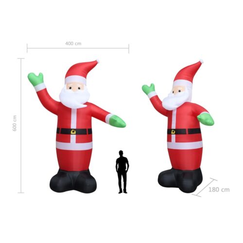 Christmas Inflatable Santa LED Light Giant XXL Xmas Outdoor Garden Decor 6M - Image 9
