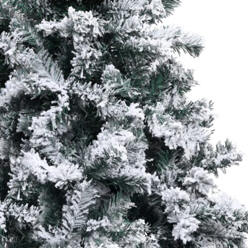 Artificial Christmas Tree with Flocked Snow Green 400cm PVC - Image 3