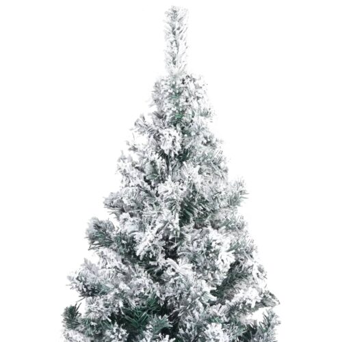 Artificial Christmas Tree with Flocked Snow Green 400cm PVC - Image 5