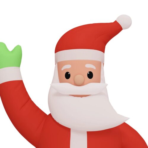 10m Giant Santa Large Christmas Inflatable LED Lights 1000cm Outdoor Xmas Decor - Image 6