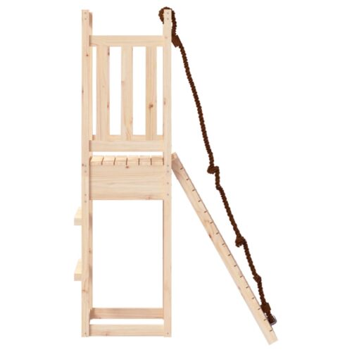 Playhouse with Climbing Wall Solid Wood Pine - Image 6