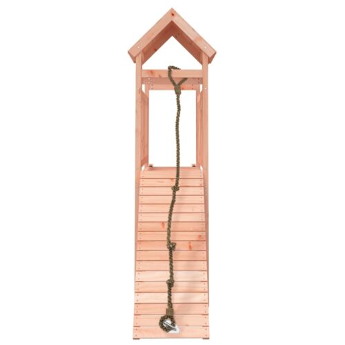 Playhouse with Climbing Wall Solid Wood Douglas - Image 4