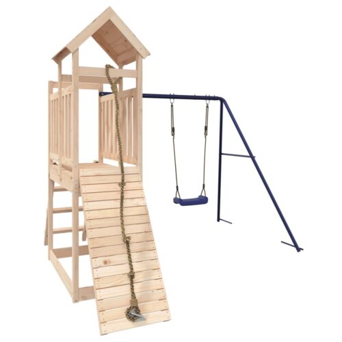 Outdoor Playset Solid Wood Pine - Image 3