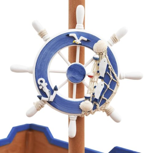 Sandbox Pirate Ship Firwood 190x94.5x101cm - Image 6