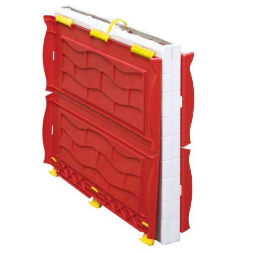 Kids Foldable Playhouse with Working Door Windows - Image 3