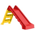 Foldable Slide for Kids Indoor Outdoor Red Yellow