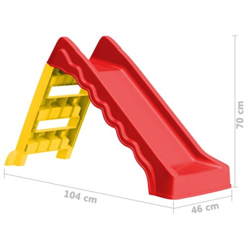 Foldable Slide for Kids Indoor Outdoor Red Yellow - Image 11