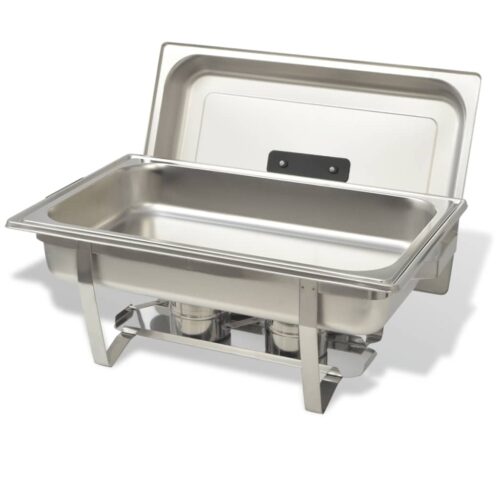 3-Piece Chafing Dish Bain Marie Set Stainless Steel Buffet Food Warmer - Image 4