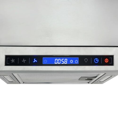 Island Range Hood LCD Display Touch Sensor LED Mount Kitchen Canopy - Image 7