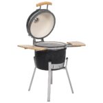 Kamado Barbecue Grill Smoker Ceramic Outdoor Garden Patio Camping Stand BBQ 76cm