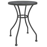 Garden Table 60x72cm Expanded Metal Mesh Anthracite