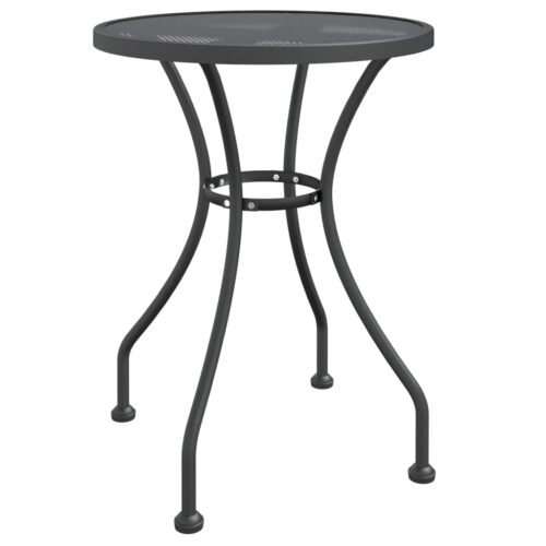 Garden Table 60x72cm Expanded Metal Mesh Anthracite
