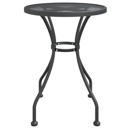 Garden Table 60x72cm Expanded Metal Mesh Anthracite - Image 3