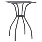 Outdoor Garden Table Patio Balcony Lounge Sofa Coffee Stand Steel Mesh 50x50x72cm