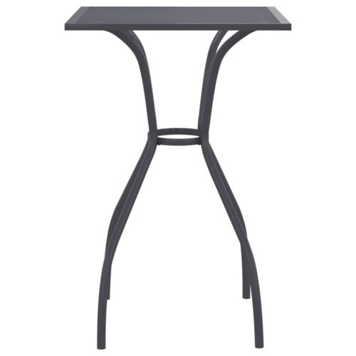 Outdoor Garden Table Patio Balcony Lounge Sofa Coffee Stand Steel Mesh 50x50x72cm - Image 3