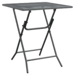 Garden Table 60x60x72cm Expanded Metal Mesh Anthracite