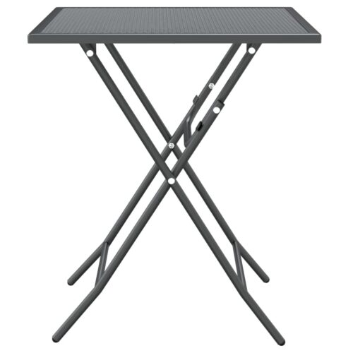 Garden Table 60x60x72cm Expanded Metal Mesh Anthracite - Image 4