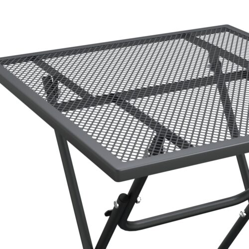 Garden Table 60x60x72cm Expanded Metal Mesh Anthracite - Image 7