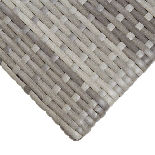 Outdoor Garden Table Patio Balcony Lounge Sofa Coffee Stand Wicker Rattan Grey 50x50x47cm - Image 3