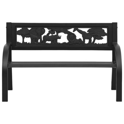 Children Garden Bench 86cm Steel - Image 2