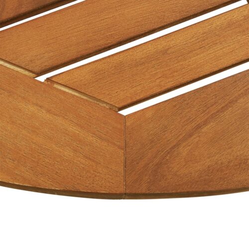Folding Garden Table 60x75cm Solid Eucalyptus Wood - Image 7