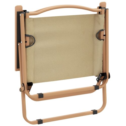 Camping Chairs 2pcs Beige 54x43x59cm Oxford Fabric - Image 6