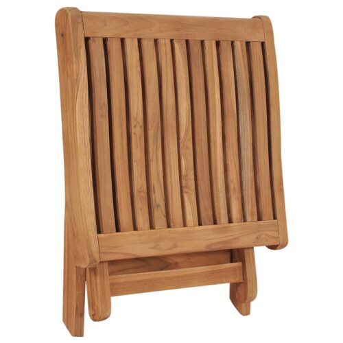 Folding Footrest 46.5x49x41.5cm Solid Teak Wood - Image 4