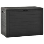 Garden Storage Box Anthracite 78x44x55cm