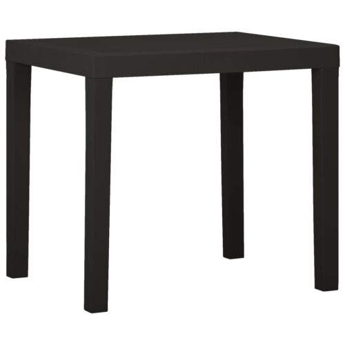 Garden Table Anthracite 79x65x72cm Plastic