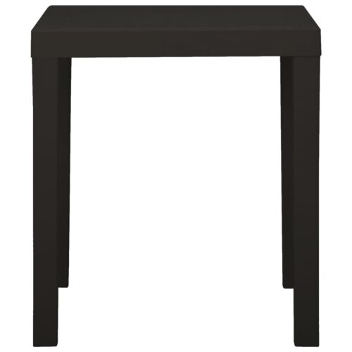 Garden Table Anthracite 79x65x72cm Plastic - Image 3