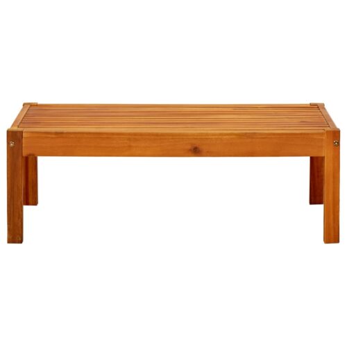 Garden Table 85x57x29cm Solid Acacia Wood - Image 2