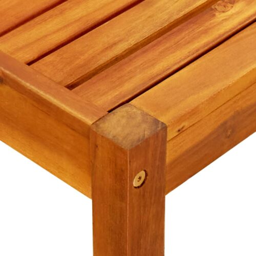 Garden Table 85x57x29cm Solid Acacia Wood - Image 4