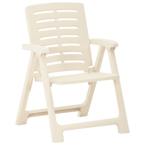 Garden Chairs 2pcs Plastic White - Image 2