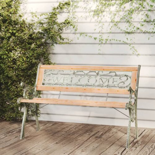 Garden Bench 122cm Solid Wood Fir - Image 2
