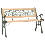 Garden Bench 122cm Solid Wood Fir